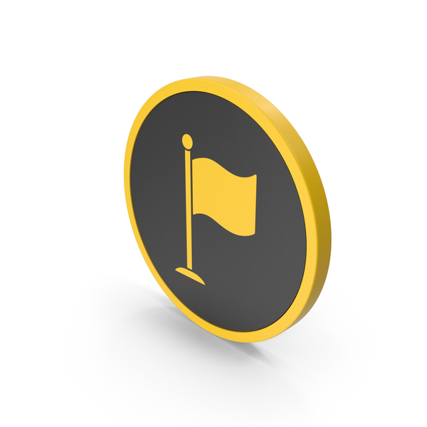 Icon Flag Yellow PNG & PSD Images