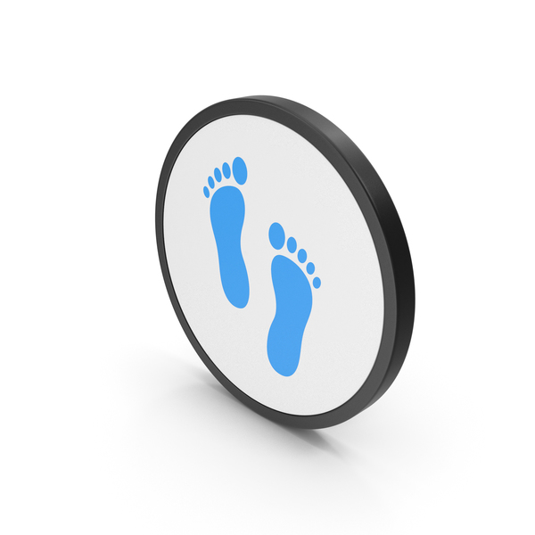 Computer: Icon Footprint Blue PNG & PSD Images Computer: Icon Footprint Blue PNG & PSD Images