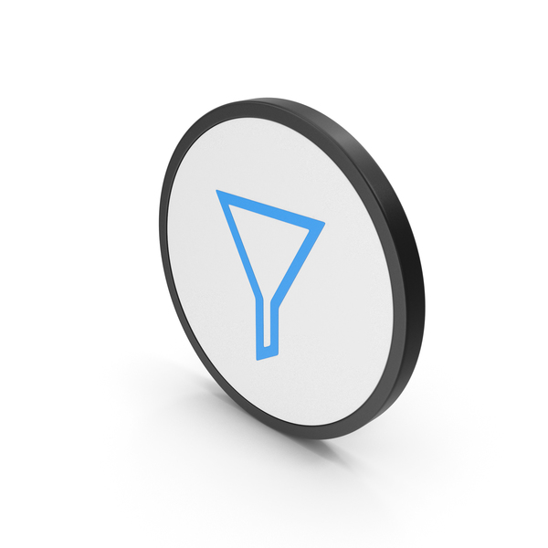 Symbols: Icon Funnel Blue PNG & PSD Images