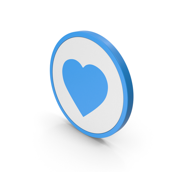 Heart Shaped Candy: Icon Heart Blue PNG & PSD Images