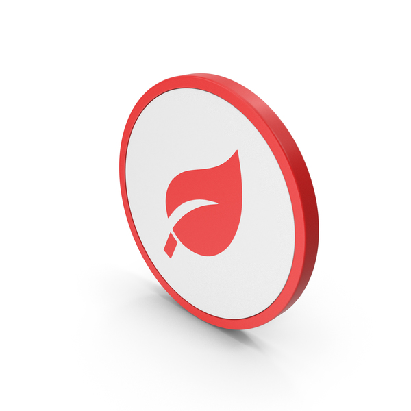 Computer: Icon Leaf Red PNG & PSD Images
