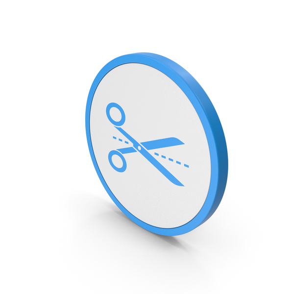 Symbols: Icon Line Cut Scissors Blue PNG & PSD Images Symbols: Icon Line Cut Scissors Blue PNG & PSD Images
