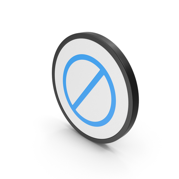 Industrial Equipment: Icon No Entry Blue PNG & PSD Images