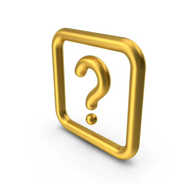 Logo: Icon Question Mark Gold PNG & PSD Images
