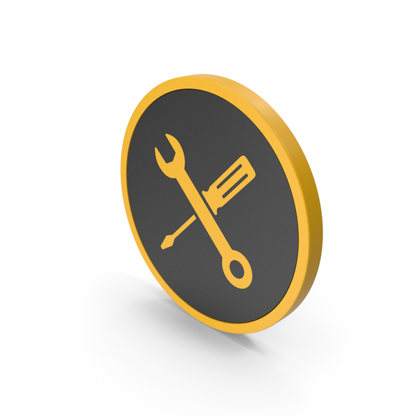 Symbols: Icon Screwdriver And Wrench Yellow PNG & PSD Images Symbols: Icon Screwdriver And Wrench Yellow PNG & PSD Images