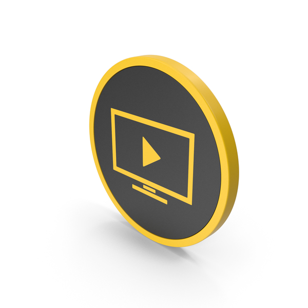 Symbols: Icon TV / Monitor Yellow PNG & PSD Images