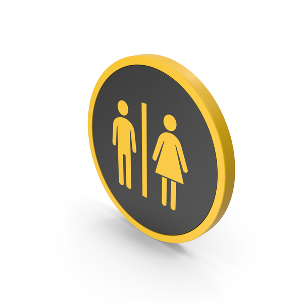 Toilet Sign: Icon WC Yellow PNG & PSD Images Toilet Sign: Icon WC Yellow PNG & PSD Images