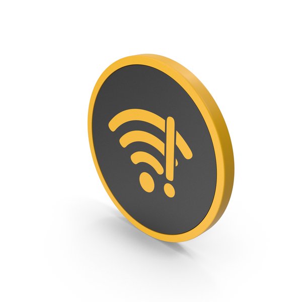 Wi Fi: Icon WIFI Error Yellow PNG & PSD Images