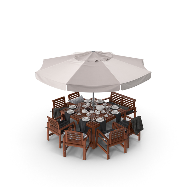 Outdoor Chair: Ikea Applaro Tableset PNG & PSD Images