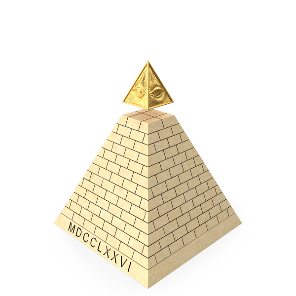 Masonic Symbol: Illuminati Pyramid Stone PNG & PSD Images