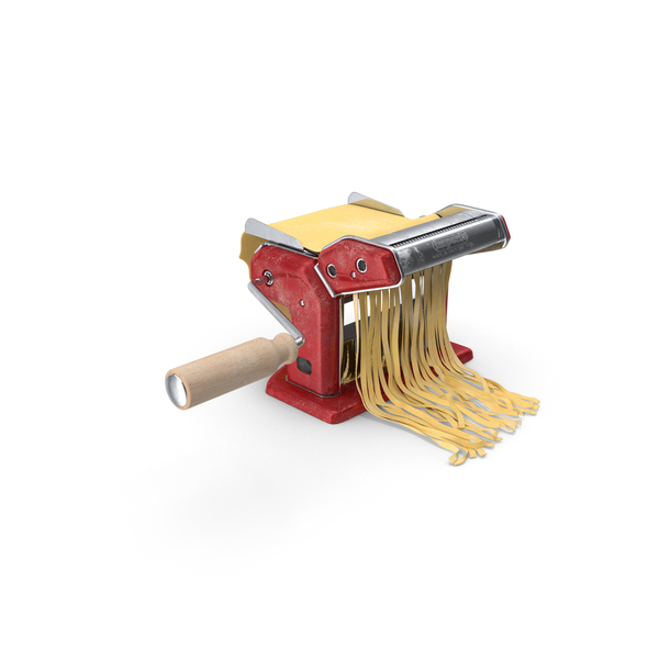 Imperia Pasta Maker Machine Red with Dough PNG & PSD Images