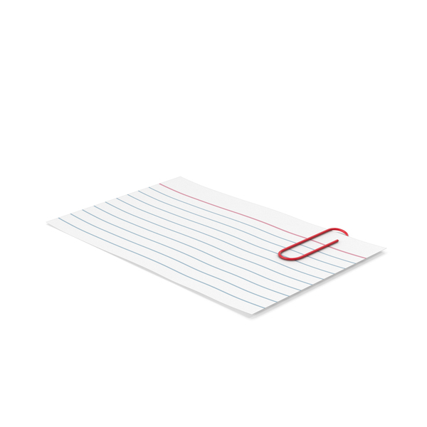 Notepad: Index Card And Paper Clip PNG & PSD Images Notepad: Index Card And Paper Clip PNG & PSD Images