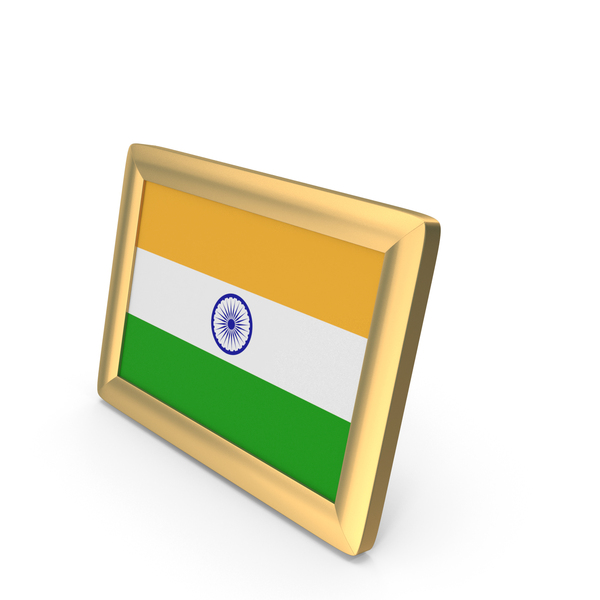 India Flag Golden Desktop Photo Frame Png Images Psds For Download Pixelsquid S