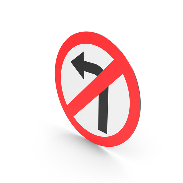 Indian Left Turn Prohibited Sign PNG & PSD Images