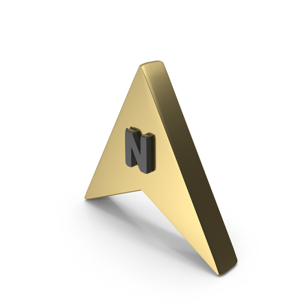 Indicator Showing North Direction Shape Gold PNG Images & PSDs for ...