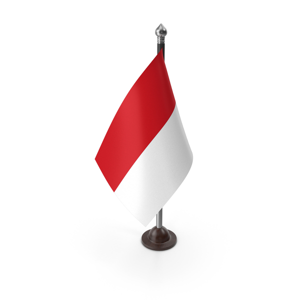 Indonesian: Indonesia Plastic Flag Stand PNG & PSD Images