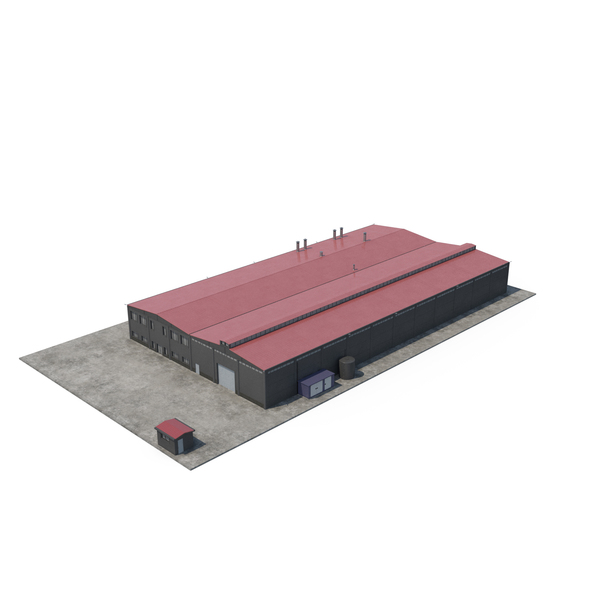 Industrial Large Factory Building PNG & PSD Images
