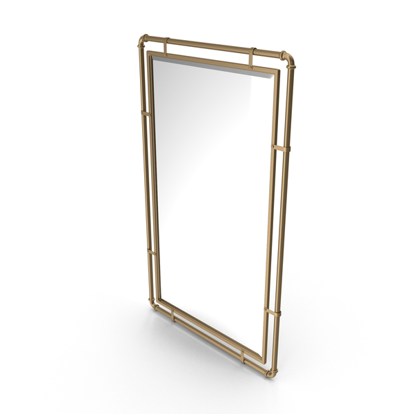 Industrial Metal Wall Mirror PNG & PSD Images