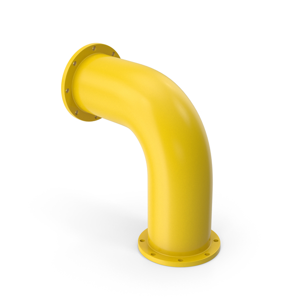 Pipes: Industrial Pipe 90 Degree Yellow PNG & PSD Images