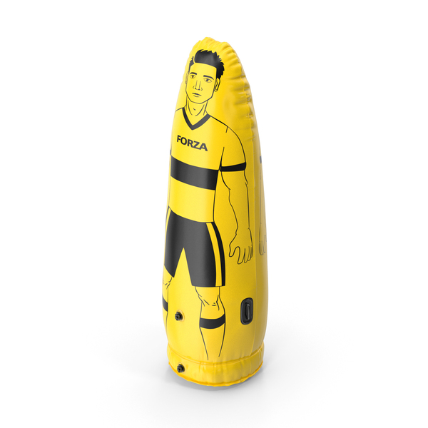 Free Wall: Inflatable Soccer Kick Dummy Junior Yellow PNG & PSD Images