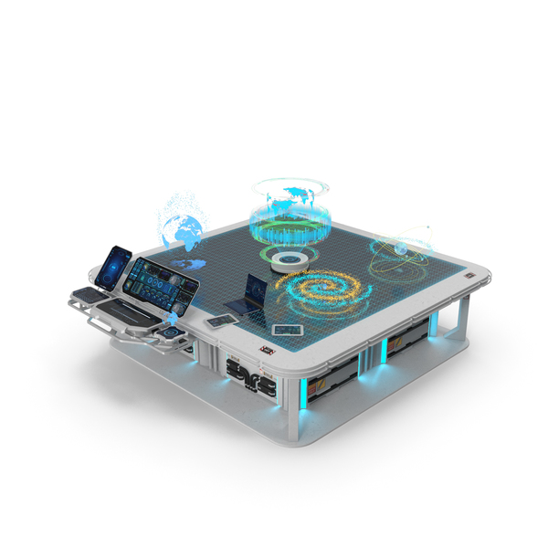 Science Fiction Device: Interactive Holographic Table PNG & PSD Images Science Fiction Device: Interactive Holographic Table PNG & PSD Images
