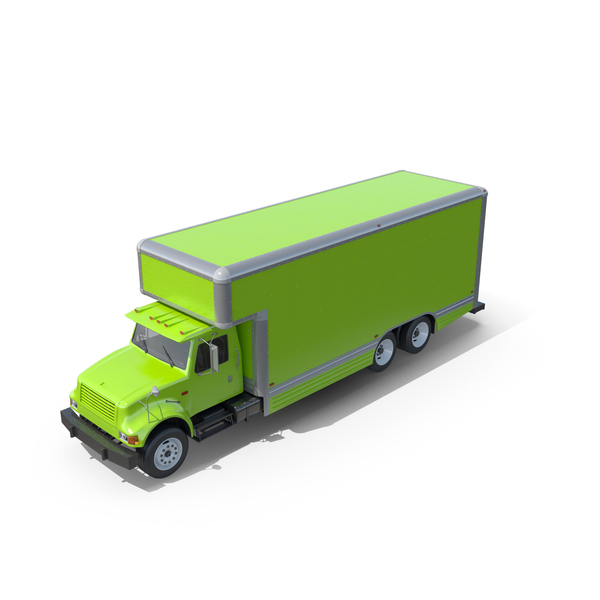 Box: International 4700 Mover Truck 03 PNG & PSD Images