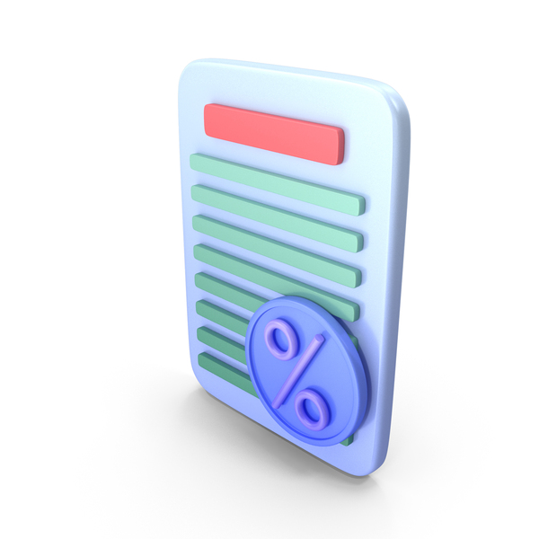 Symbols: Invoice With Discount Icon PNG & PSD Images