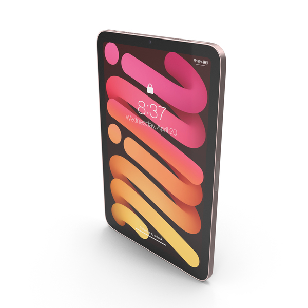 Tablet Computer: iPad Mini 2021 Pink PNG & PSD Images