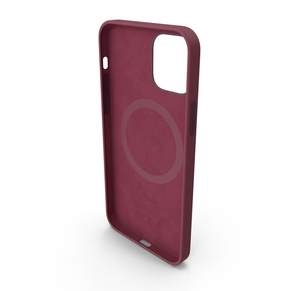 iPhone 12 Silicone Case with MagSafe Plum PNG & PSD Images