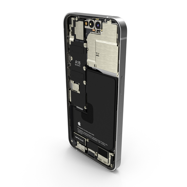 Smartphone: iPhone 14 Pro Disassembled Without Display PNG & PSD Images