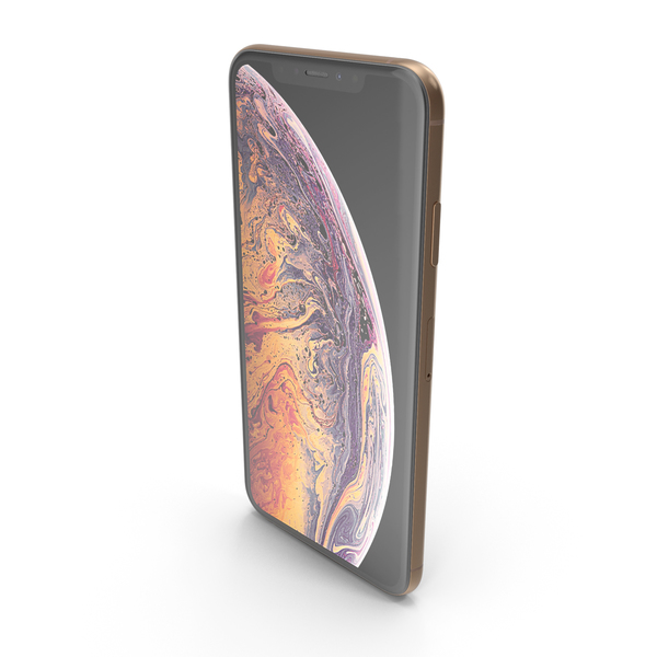Smartphone: iPhone XS Max Gold PNG & PSD Images