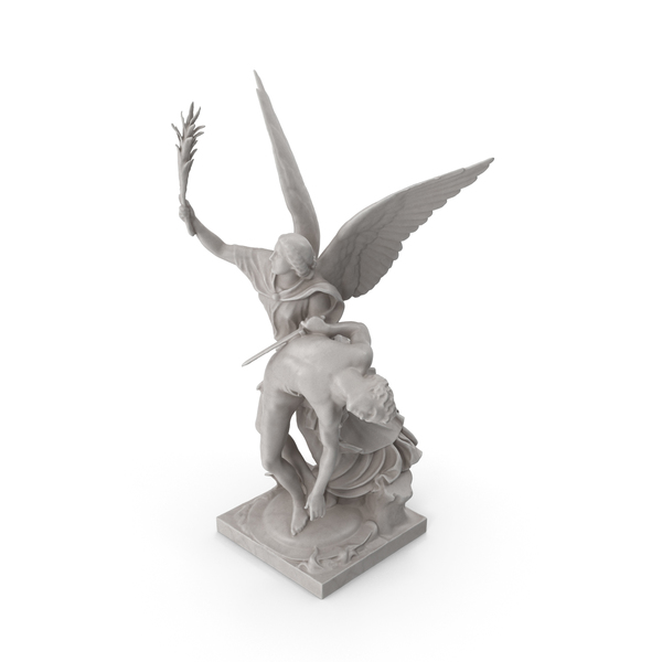 Museum: Iris With Fallen Hero Statue PNG & PSD Images