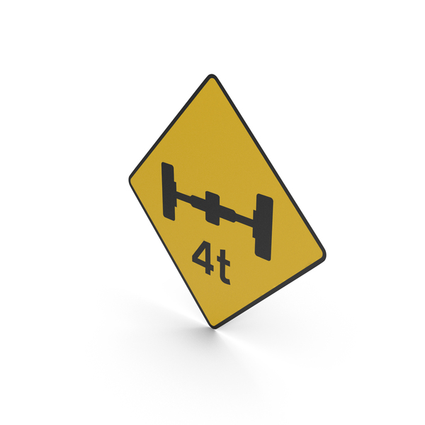 Irish Maximum Axle Weight Sign PNG & PSD Images