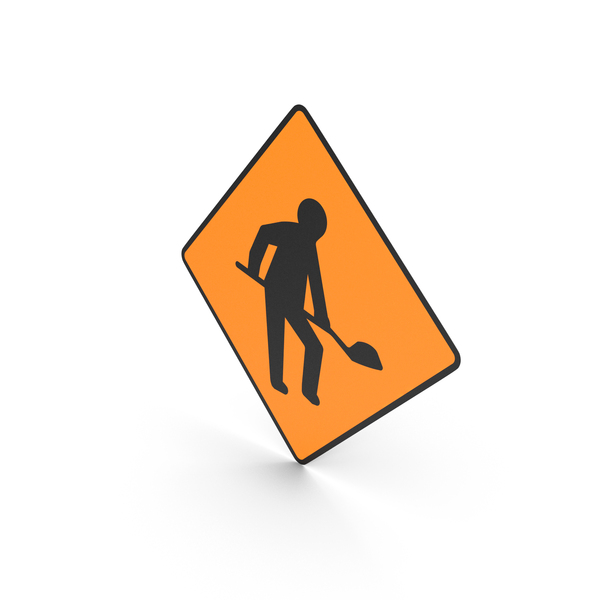 Irish Roadworks Ahead Sign PNG Images & PSDs For Download | PixelSquid ...