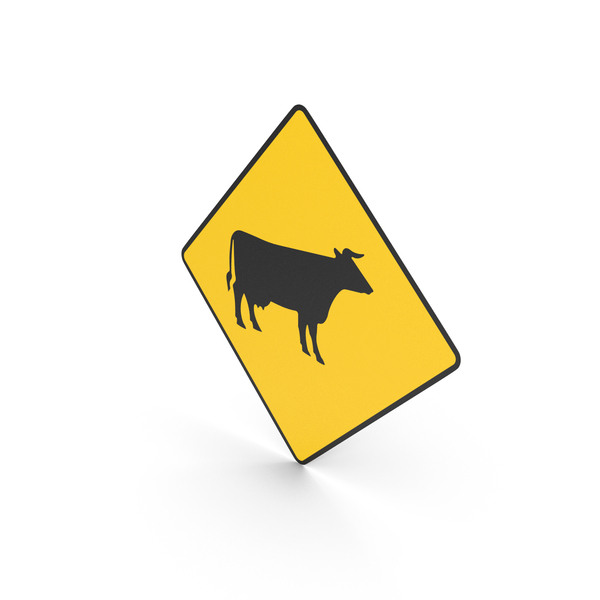 Traffic Signs: Irish Sign Cattle Or Farm Animals PNG & PSD Images