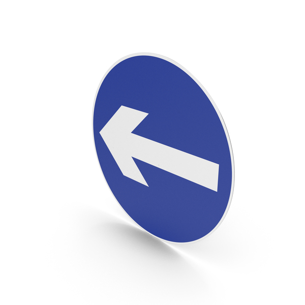 Traffic Signs: Irish Sign Turn Left PNG & PSD Images