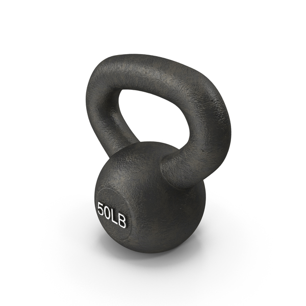 Kettle Bells: Iron Competition Kettlebell Weight 50lb PNG & PSD Images