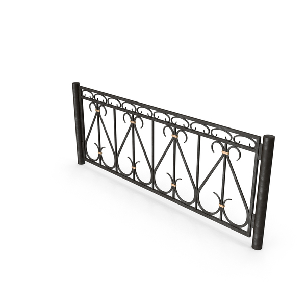 Wrought: Iron Fence PNG & PSD Images Wrought: Iron Fence PNG & PSD Images