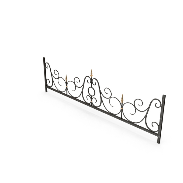 Wrought: Iron Fence PNG & PSD Images Wrought: Iron Fence PNG & PSD Images