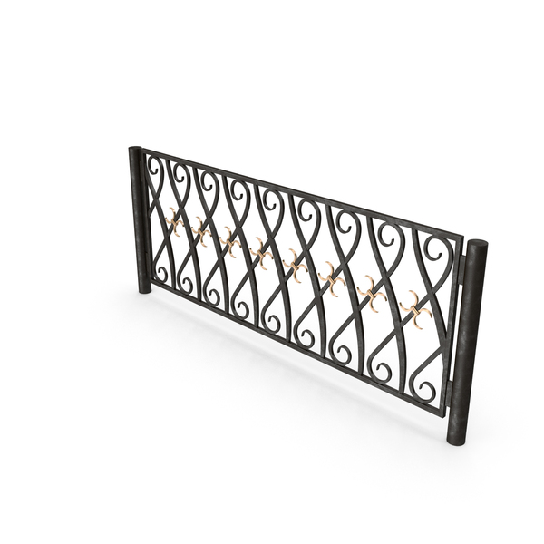 Wrought: Iron Fence PNG & PSD Images Wrought: Iron Fence PNG & PSD Images