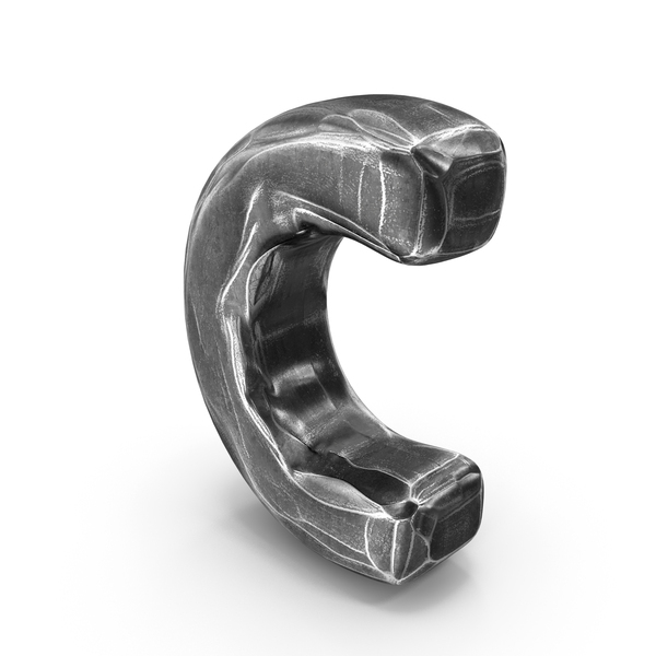 Iron Roman Alphabet C PNG & PSD Images