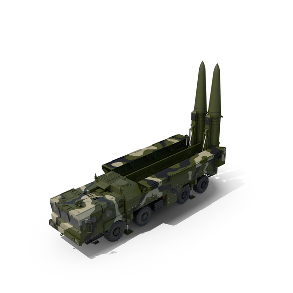 Missile Vehicle: Iskander SS-26 Stone in Camouflage Coloring in Combat Readiness PNG & PSD Images Missile Vehicle: Iskander SS-26 Stone in Camouflage Coloring in Combat Readiness PNG & PSD Images