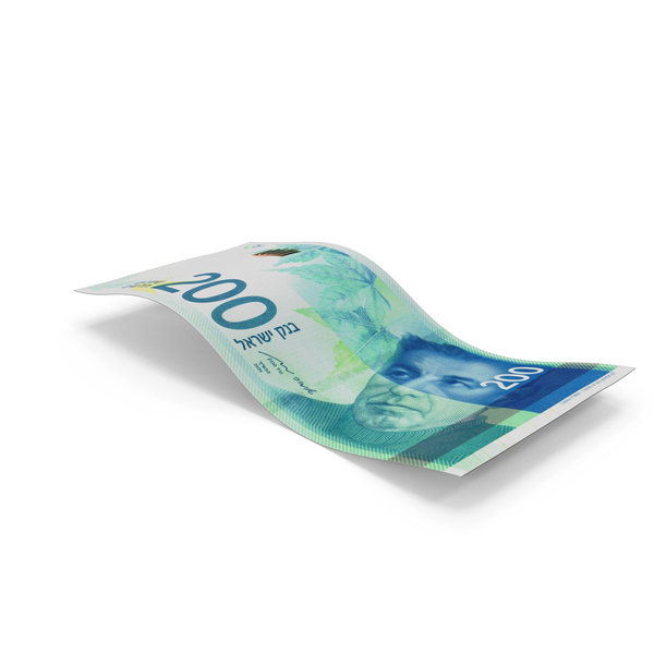 Currency: Israel 200 Shekels Money Falling Note PNG & PSD Images