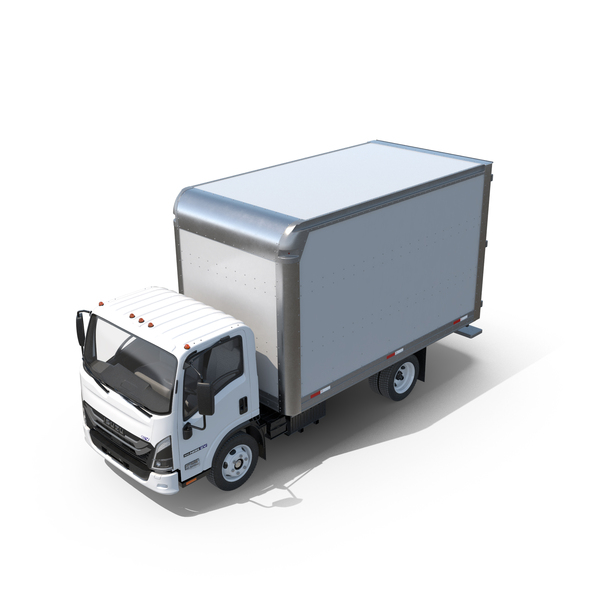 Box: Isuzu Commercial Truck NRR EV 132 Inch Simplified PNG & PSD Images