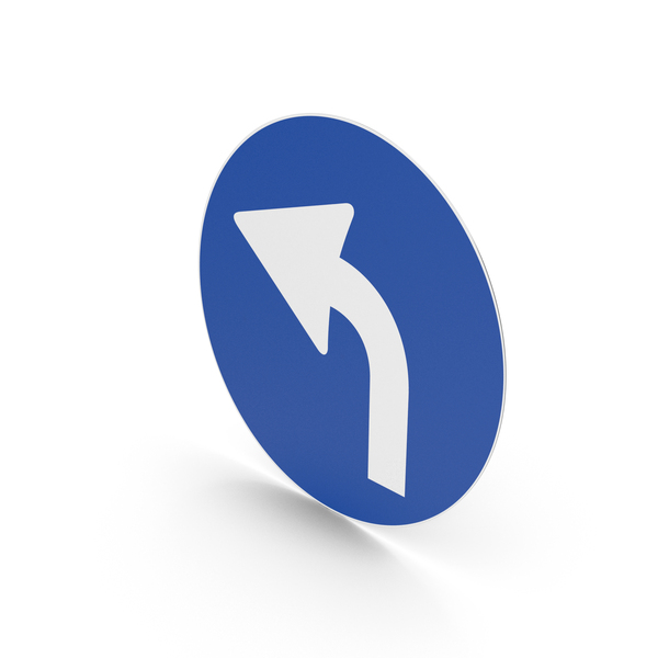 Italian Left Turn Only Ahead Sign PNG & PSD Images