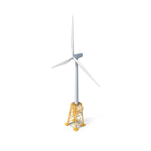 Jacked Wind Turbine PNG & PSD Images