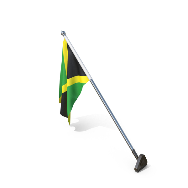 Jamaica Cloth Wall Mount Flag Stand PNG & PSD Images