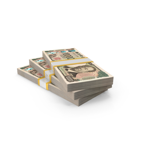 Japan 10000 Yen Note Ladder Money PNG & PSD Images