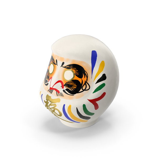 Dolls: Japanese Daruma Doll White PNG & PSD Images