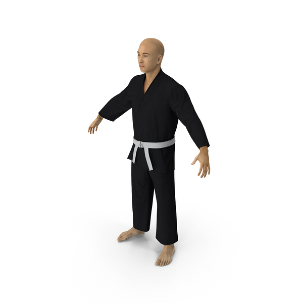 Martial Artist: Japanese Karate Fighter Black Suit PNG & PSD Images